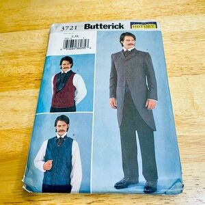 Butterick Making History Men's Pattern 3721 Size L,XL Uncut